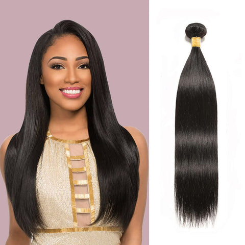 Straight Hair Bundles, Brazilian Virgin Human Natural Hair, 10inch-30inch
