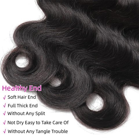 Body Wave Hair Bundles, Brazilian Virgin Human Natural Hair, 10inch-30inch