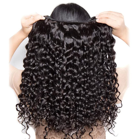 Water Wave Hair Bundles, Brazilian Virgin Human Natural Hair, 10inch-30inch