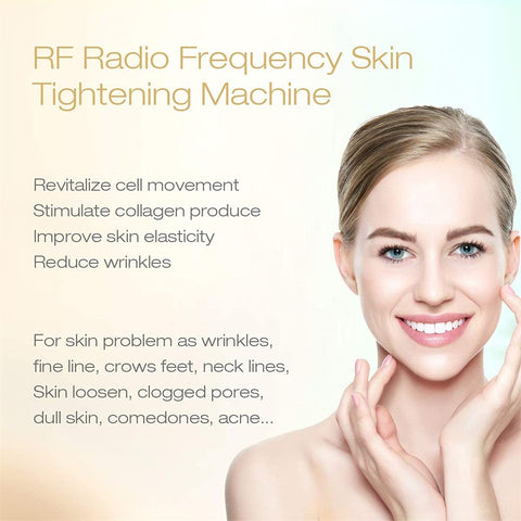 MLAY RF Beauty Device for Face and Body, Home RF Lifting, Wrinkle Removal, Anti Aging, Skin Tightening, Increase Collagen & Absorption