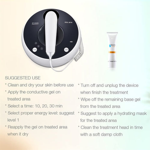 MLAY RF Beauty Device for Face and Body, Home RF Lifting, Wrinkle Removal, Anti Aging, Skin Tightening, Increase Collagen & Absorption